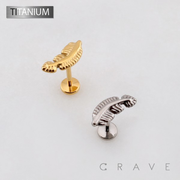 3D FEATHER TOP THREADLESS PUSH IN ASTM F136 IMPLANT GRADE TITANIUM LABRET SET